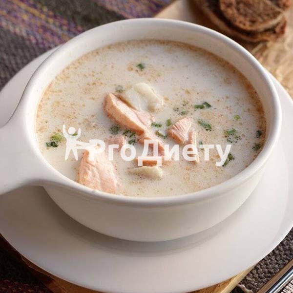 Сливочный суп с белой рыбой